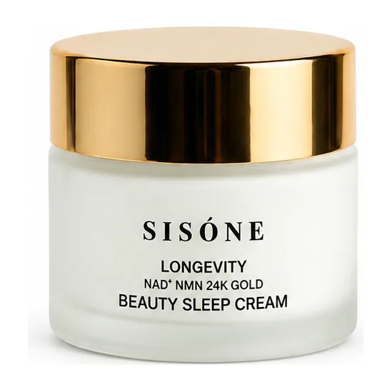 Sisóne Beauty Longevity NAD⁺ NMN 24K Gold Beauty Sleep Cream, nattkräm med NMN
