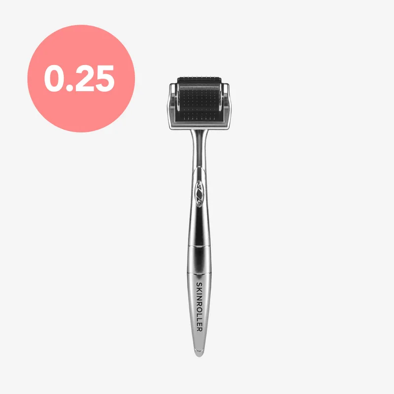 Skinroller PRO dermaroller 0,25 mm med nålvals i kirurgiskt stål